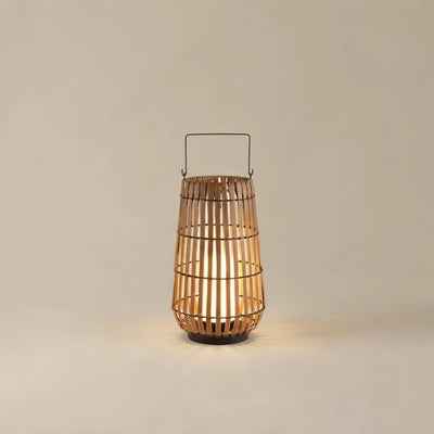  Wooden Path Lamp - Brown/Gray Solar Light for Outdoor Garden