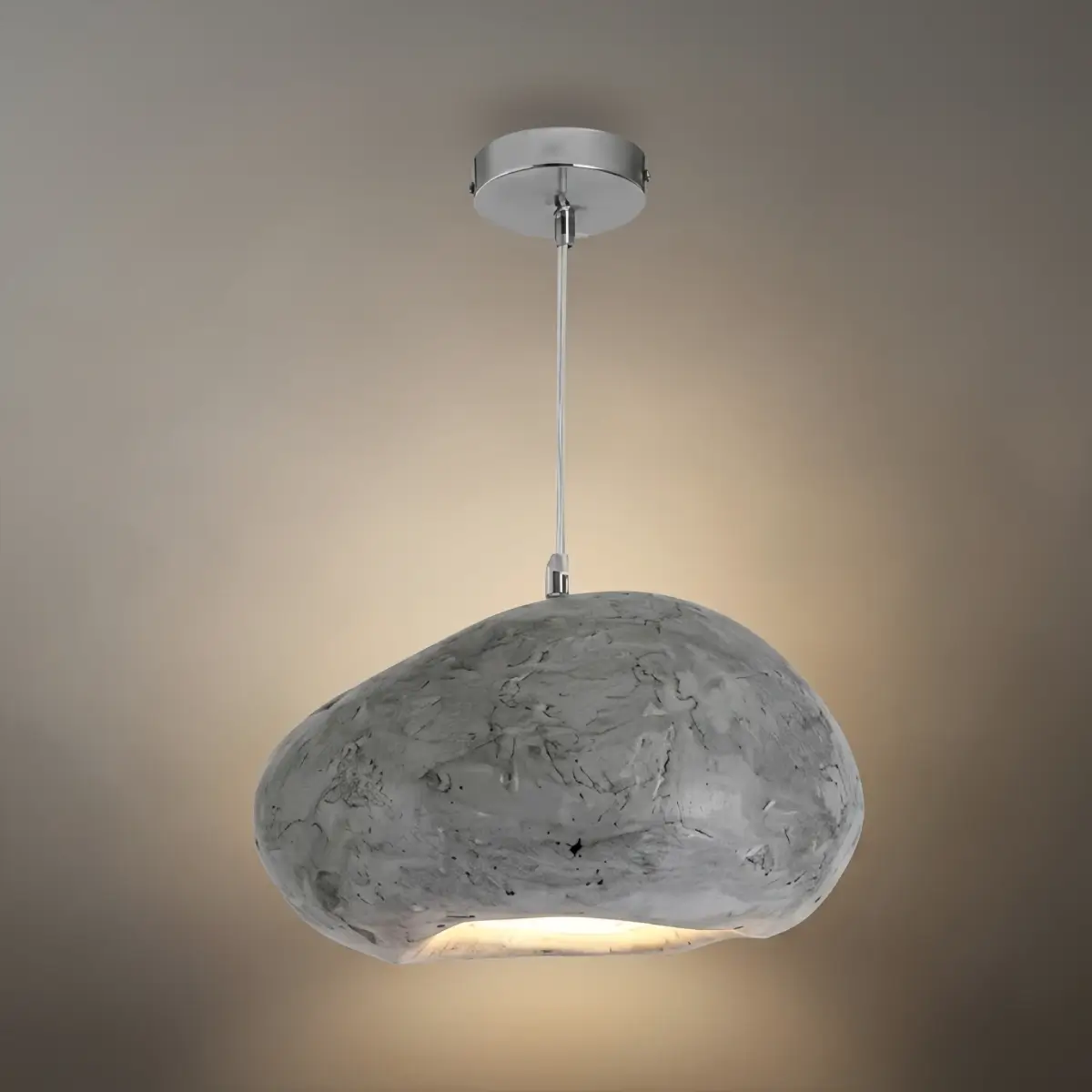 Morandia Art Deco Blue Pendant Light – Resin Bread-Shaped Design for Dining Room