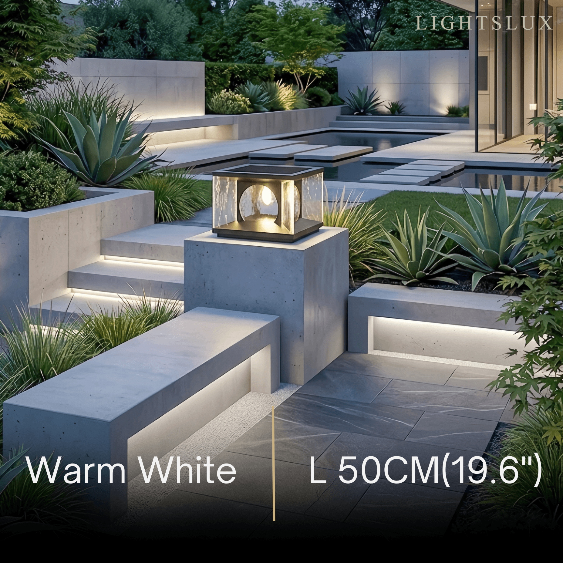 Arcato Art Deco Square Pillar Light 