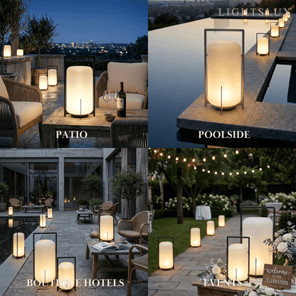  Lunara Modern Outdoor Solar Floor Lamp 