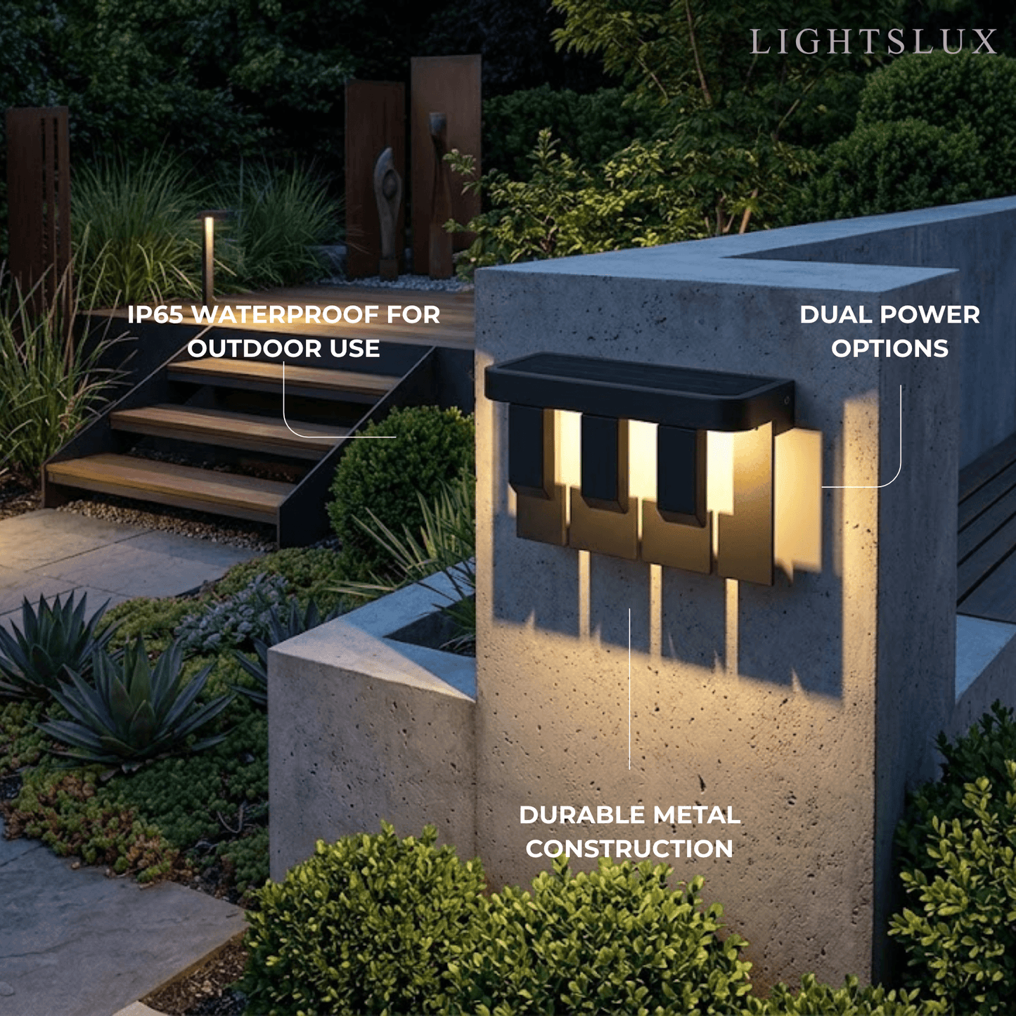 Irondale Modern Geometric Outdoor Wall Lamp