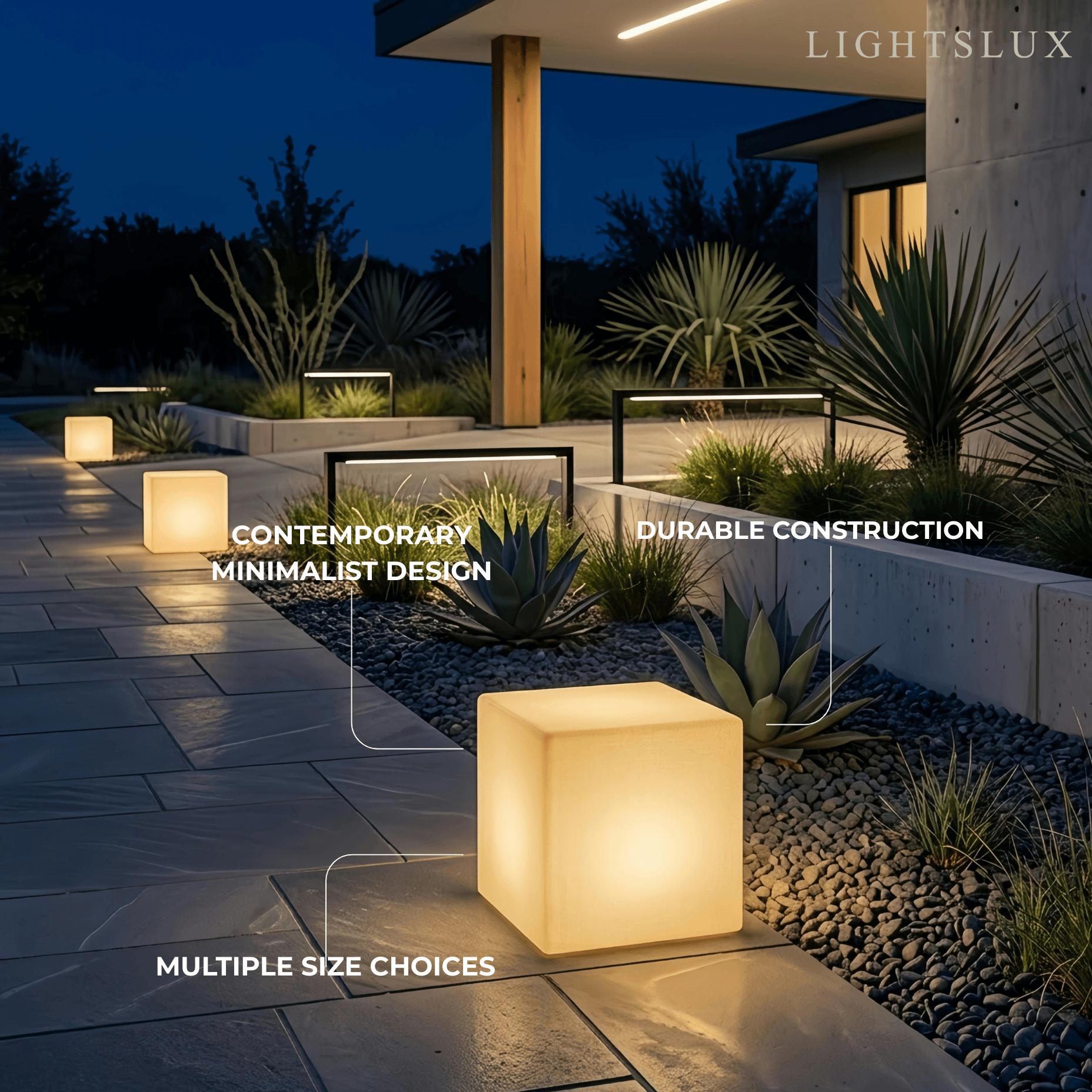Arcato Modern Outdoor Floor Lamp