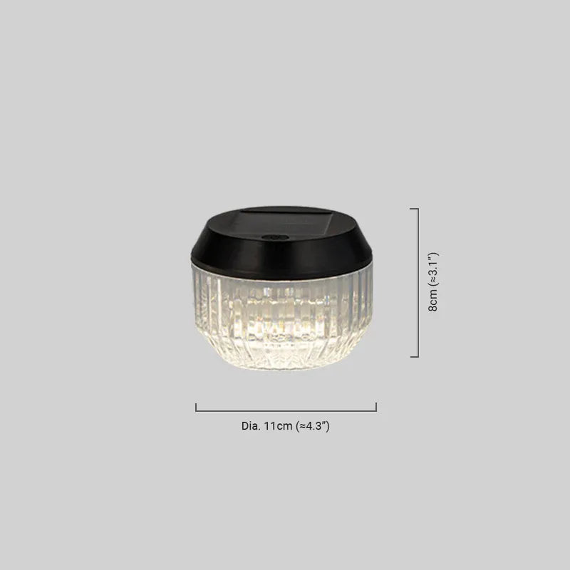 Irondale Modern Solar Pathway Lights - Black