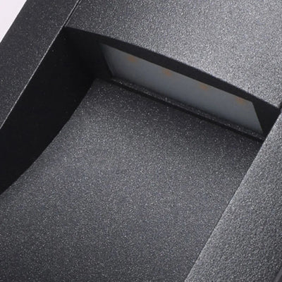 Modern Rectangular Outdoor Deck Step Light