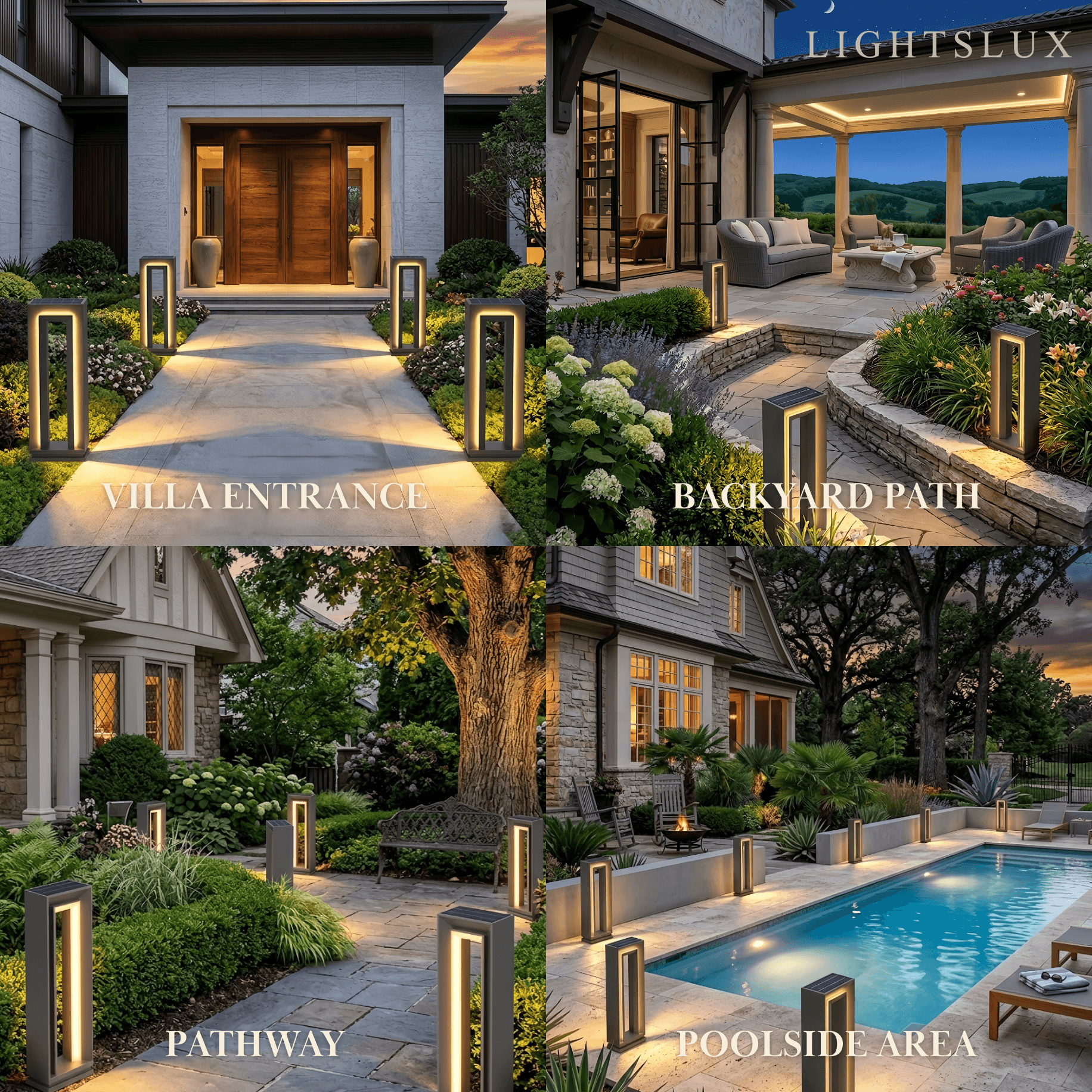 Modern Rectangular Pathway Light