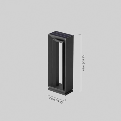 Modern Rectangular Pathway Light Dimension