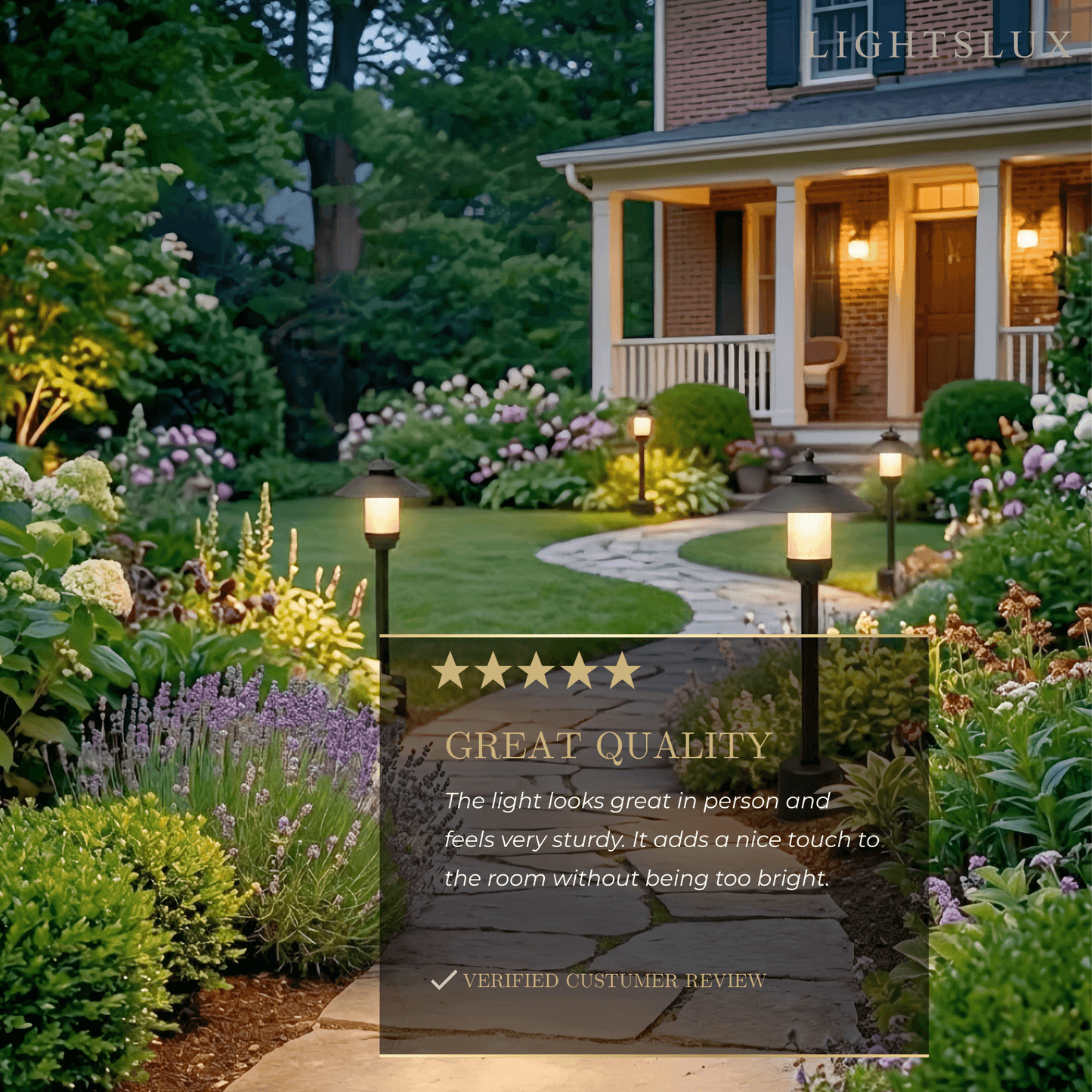 Irondale Modern Hooded Outdoor Pathway Light