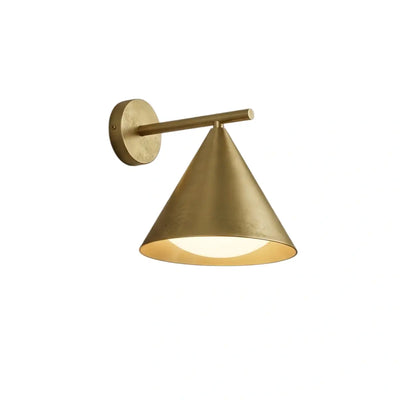 Irondale Minimalist Conical Outdoor Wall Lamp – Black Metal Light for Exterior Wall