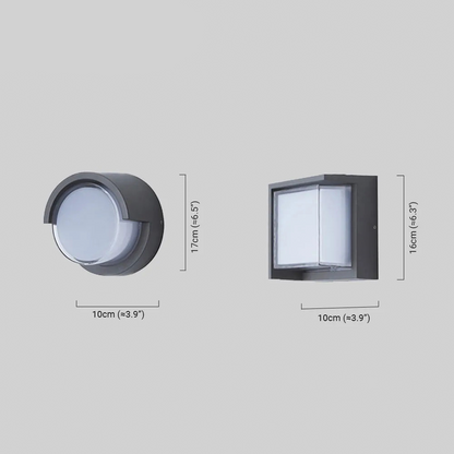 Modern Metal/Acrylic Outdoor Wall Lamp 
