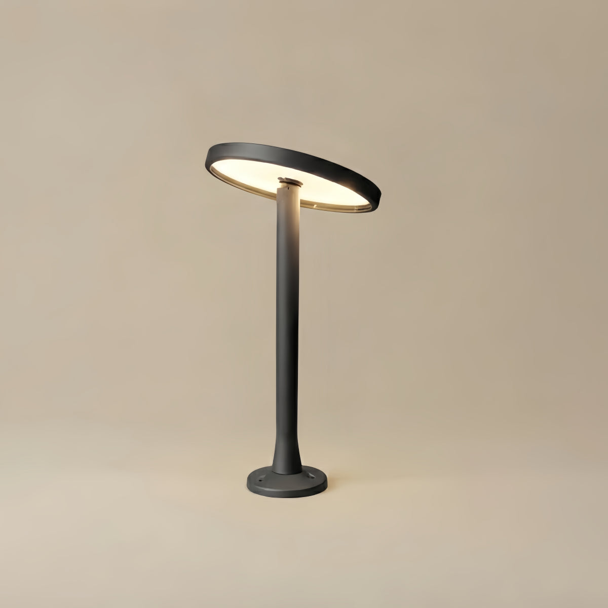 ALS776Irondale Minimalist Solar Pathway Light – Black Metal & Acrylic for Garden