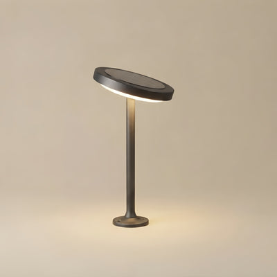 ALS776Irondale Minimalist Solar Pathway Light – Black Metal & Acrylic for Garden