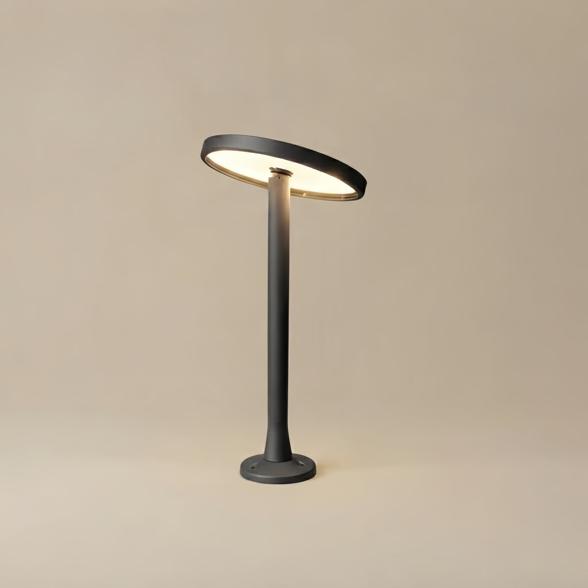 ALS776Irondale Minimalist Solar Pathway Light – Black Metal & Acrylic for Garden