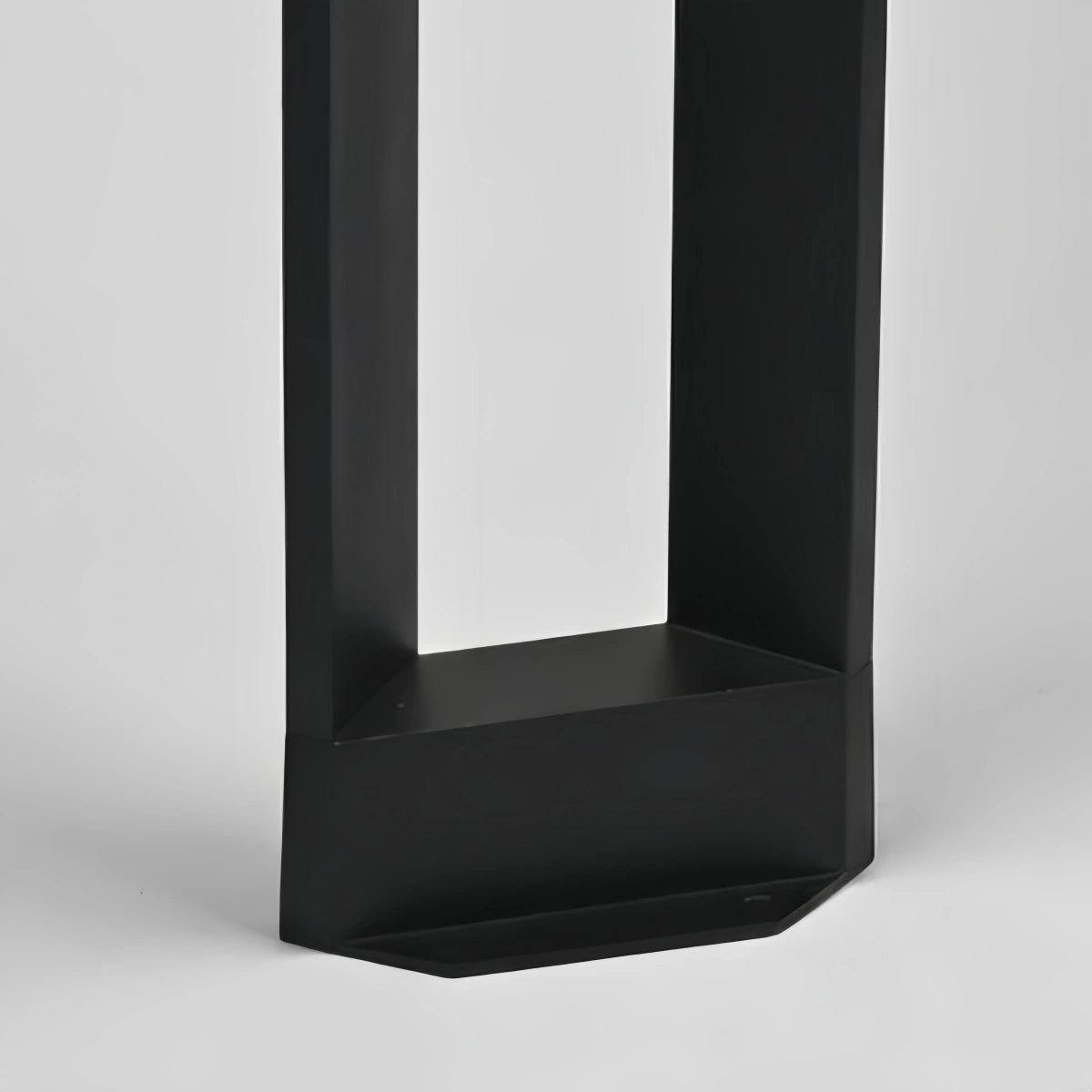 Irondale Minimalist Right-Angle Outdoor Pathway Light - Black Metal for Yard