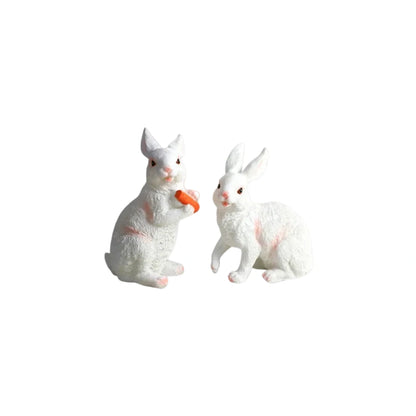 Easter Bunny Outdoor Light – Cute Sitting & Carrot Bunny Garden Lamp