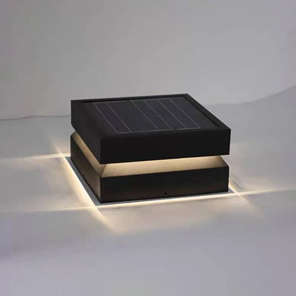 Modern Concave Solar Outdoor Lamp 