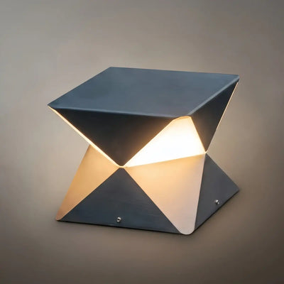Modern Geometric Outdoor Floor Lamp 