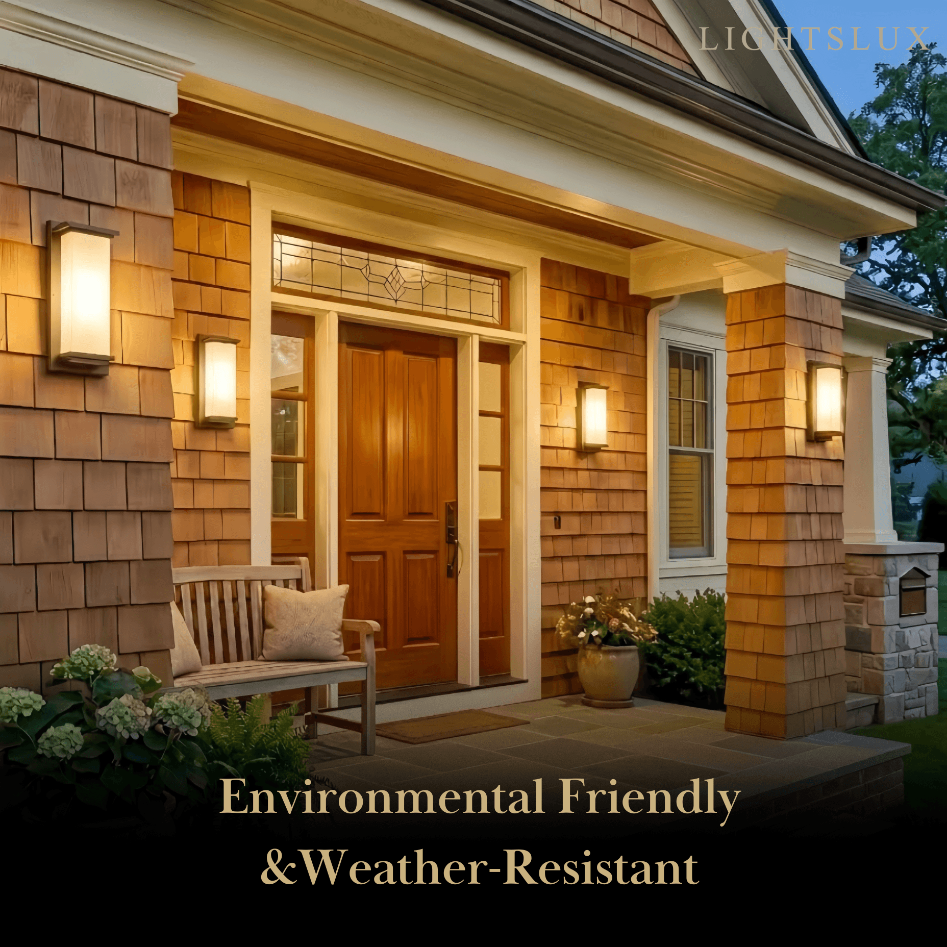 Modern Rectangular Outdoor Wall Lamp