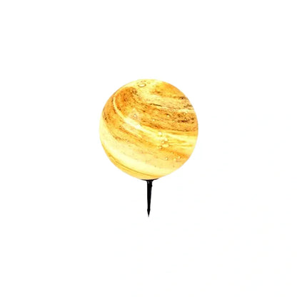 Ground Lamp – Metal in Blue & Milk Curry for Garden