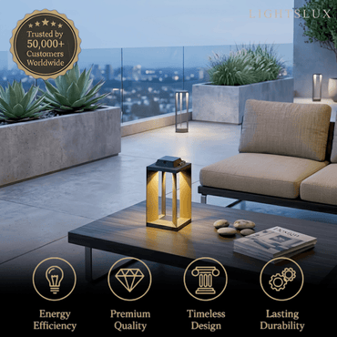 Irondale Modern Outdoor Floor Lamp