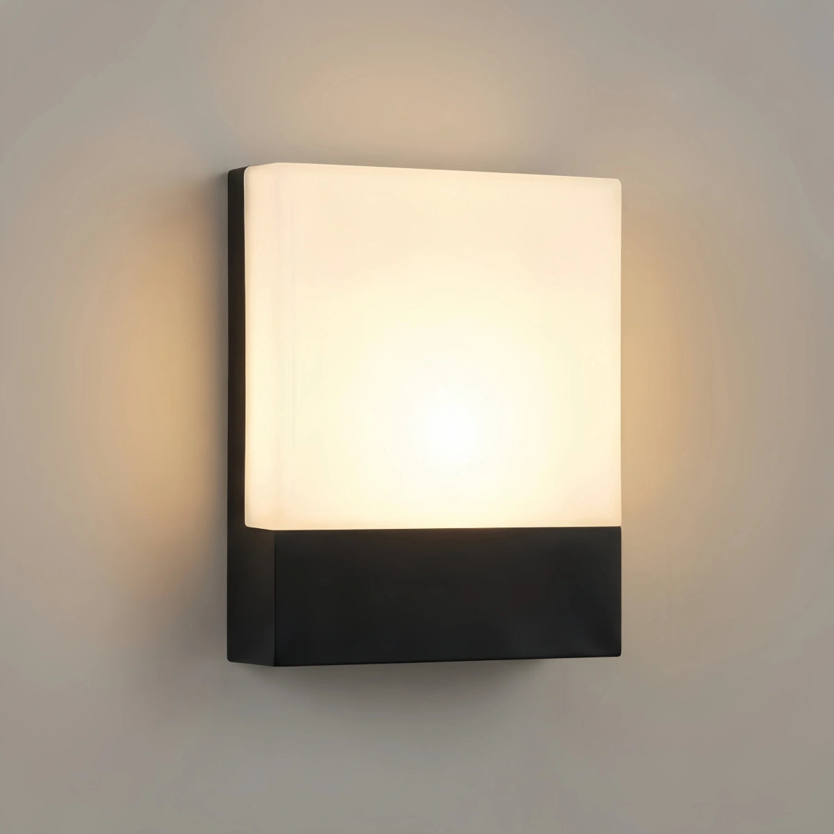 Arcato Modern Outdoor Wall Lamp --Metal/Acrylic Square Design for Garden