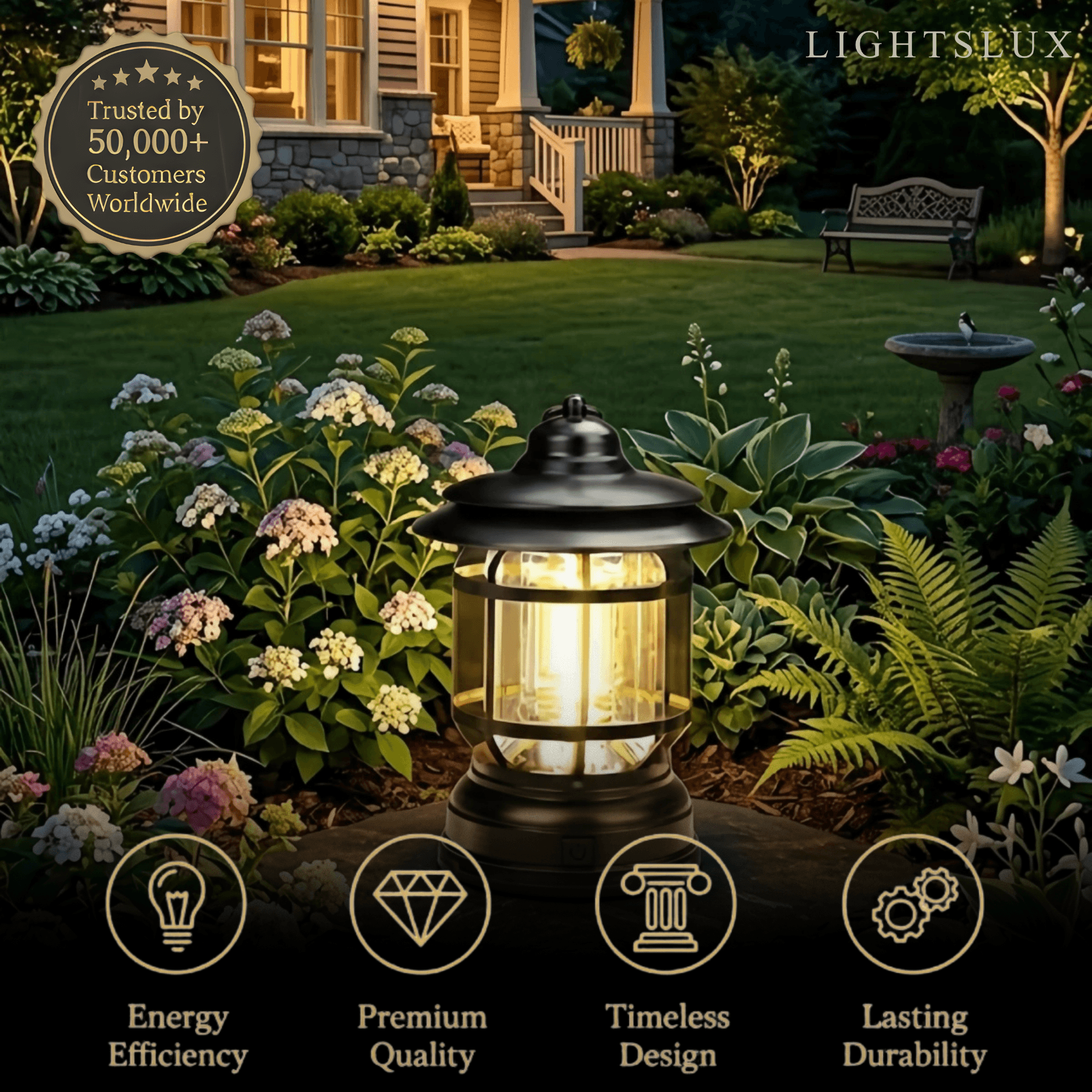  Irondale Vintage Outdoor Pathway Lights 