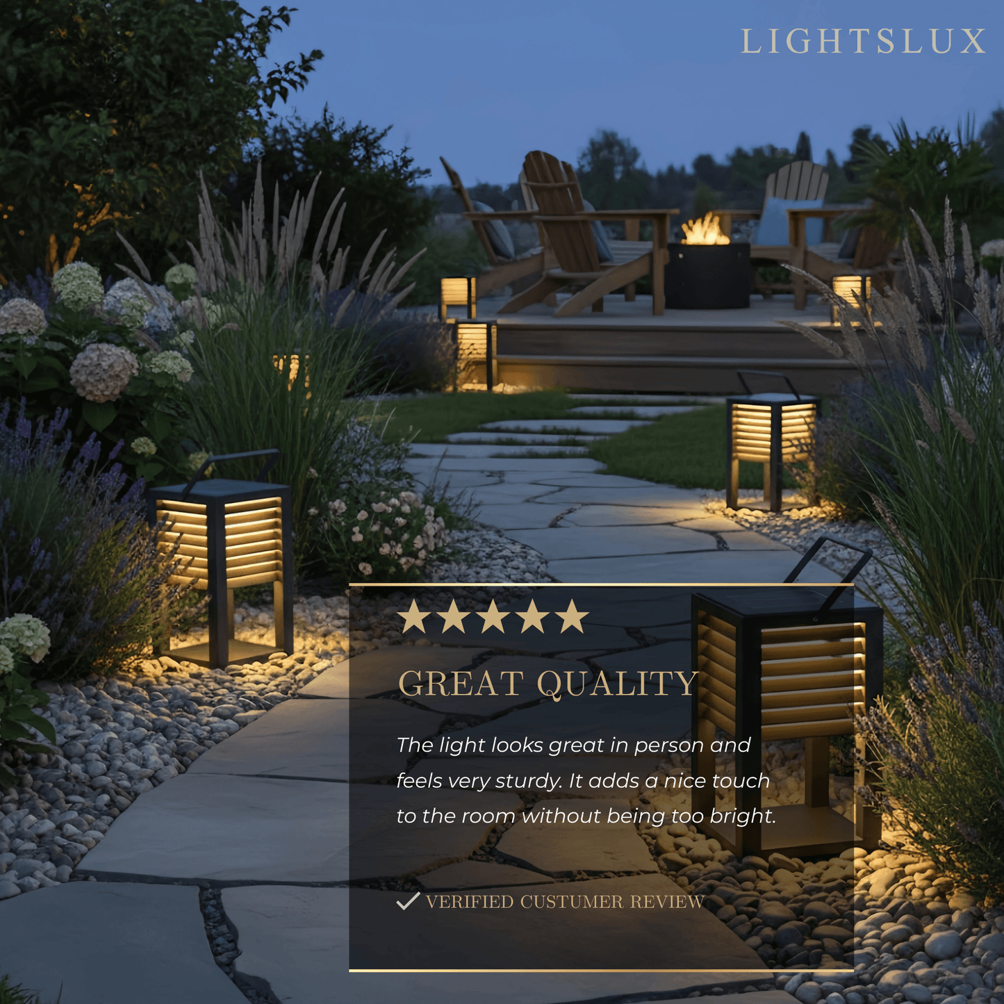 Irondale Modern Solar Outdoor Floor Lamp – Rectangular Black Lantern Light Garden/Patio