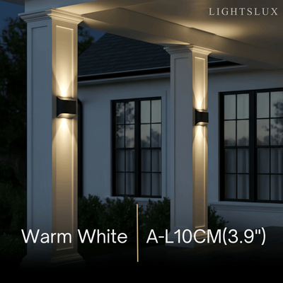 Irondale Modern Solar Sensor Wall Lamp – Black Metal Courtyard/Garden
