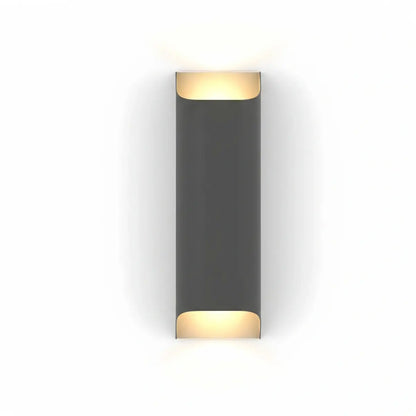 Irondale Modern Solar Sensor Wall Lamp – Black Metal Courtyard/Garden