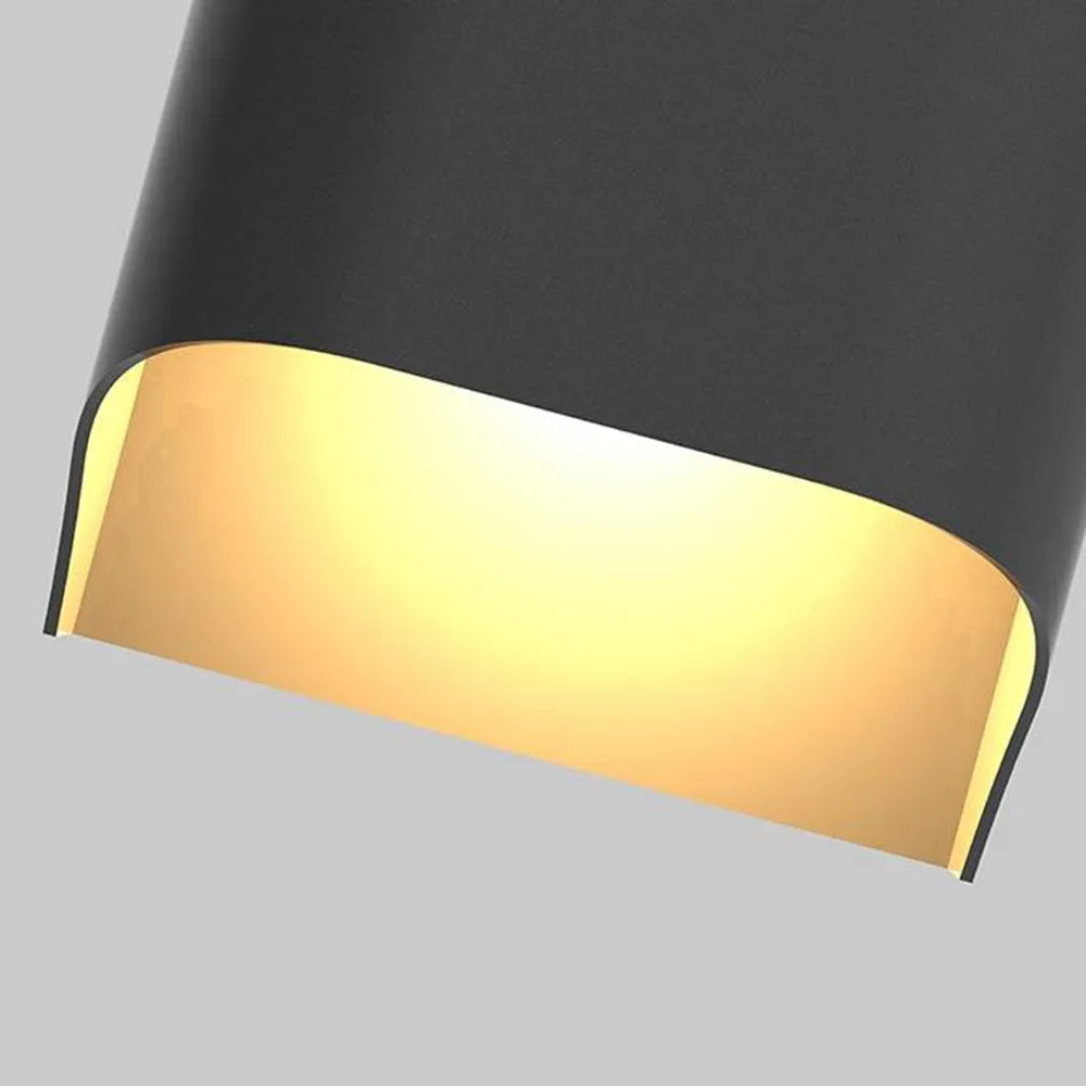 Irondale Modern Solar Sensor Wall Lamp – Black Metal Courtyard/Garden