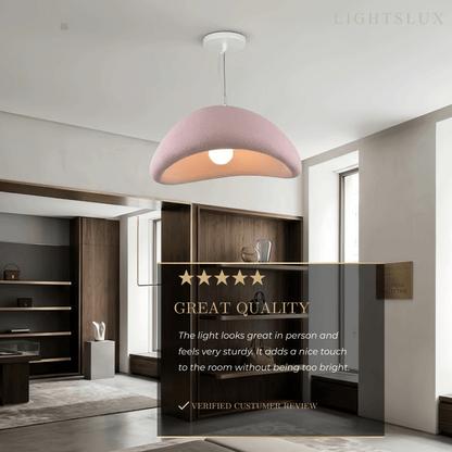 Art Deco Pink Pendant Light