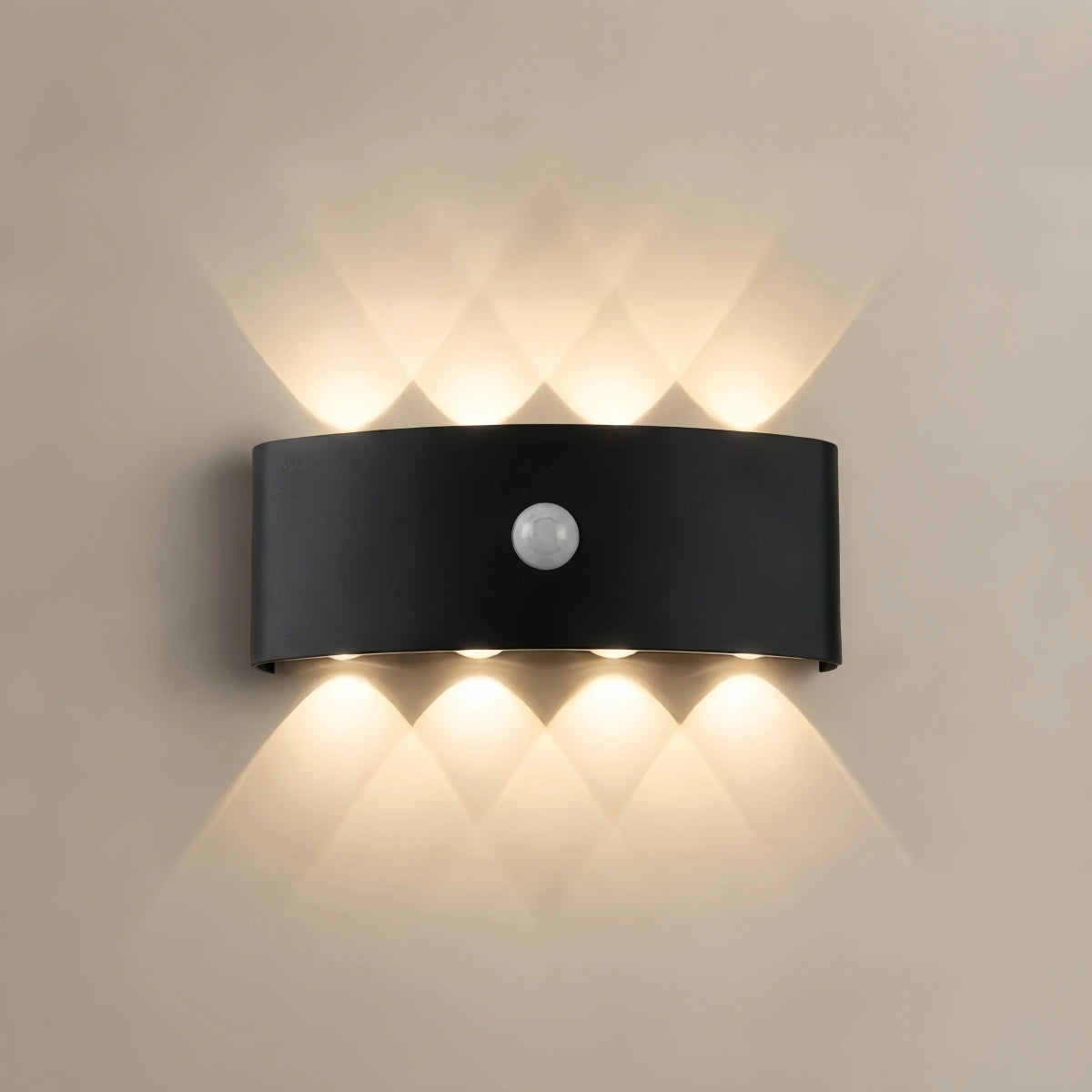 Arcato Modern Outdoor Wall Lamp - Black/White Metal Design for Corridor & Garden