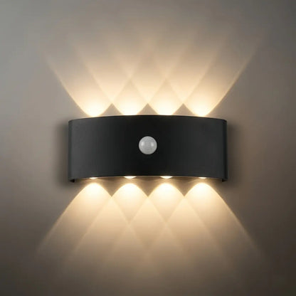 Arcato Modern Outdoor Wall Lamp - Black