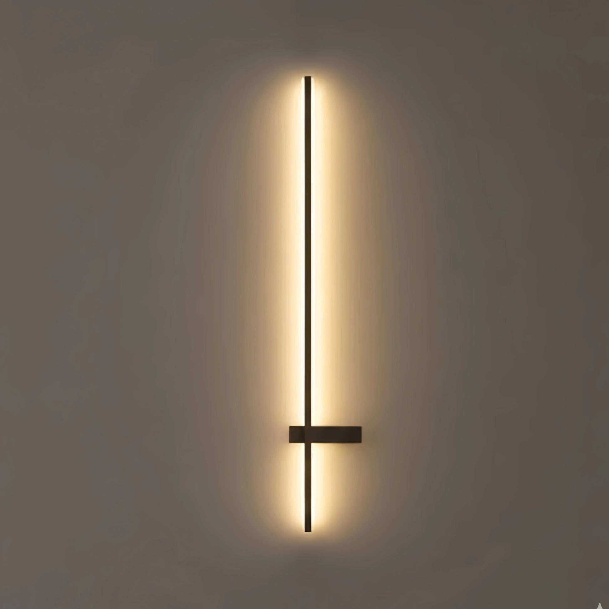 Arcato Modern Linear LED Wall Lamp – Black Solar & Sensor Light Outdoor