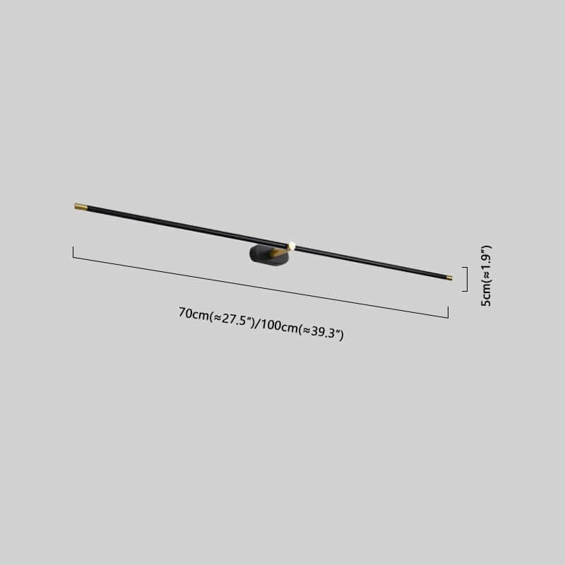Minimalist Linear Wall Lamp Dimension
