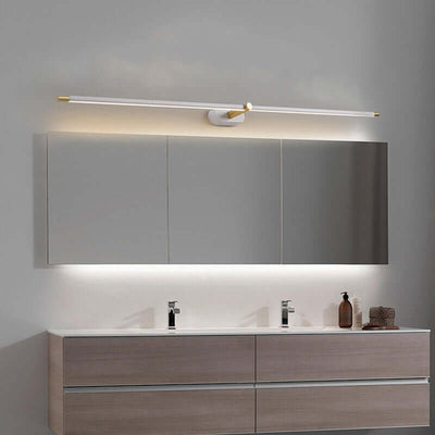Minimalist Linear White Wall Lamp for Bathroom