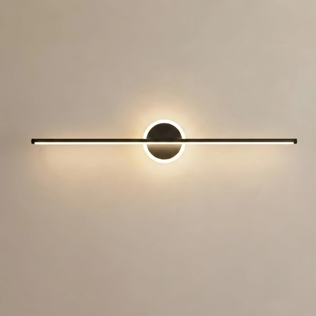 Arcato Minimalist Linear Vanity Light Black Metal for Bathroom/Bedroom