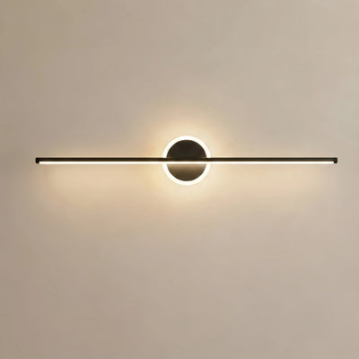 Arcato Minimalist Linear Vanity Light Black Metal for Bathroom/Bedroom