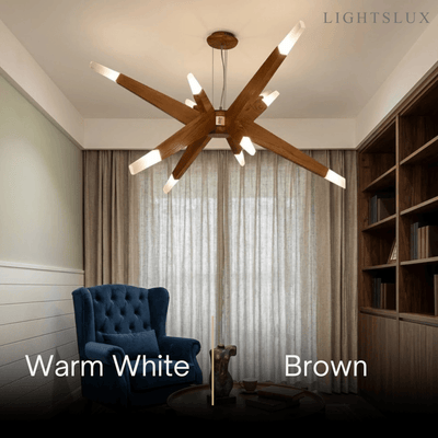 Zenno Designer Handmade Branch Wood Pendant Light - Natural