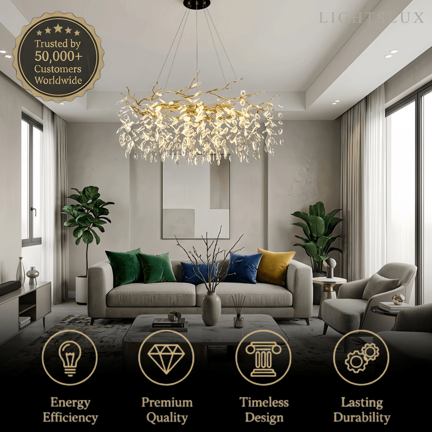 Excelis Modern Luxury Chandelier
