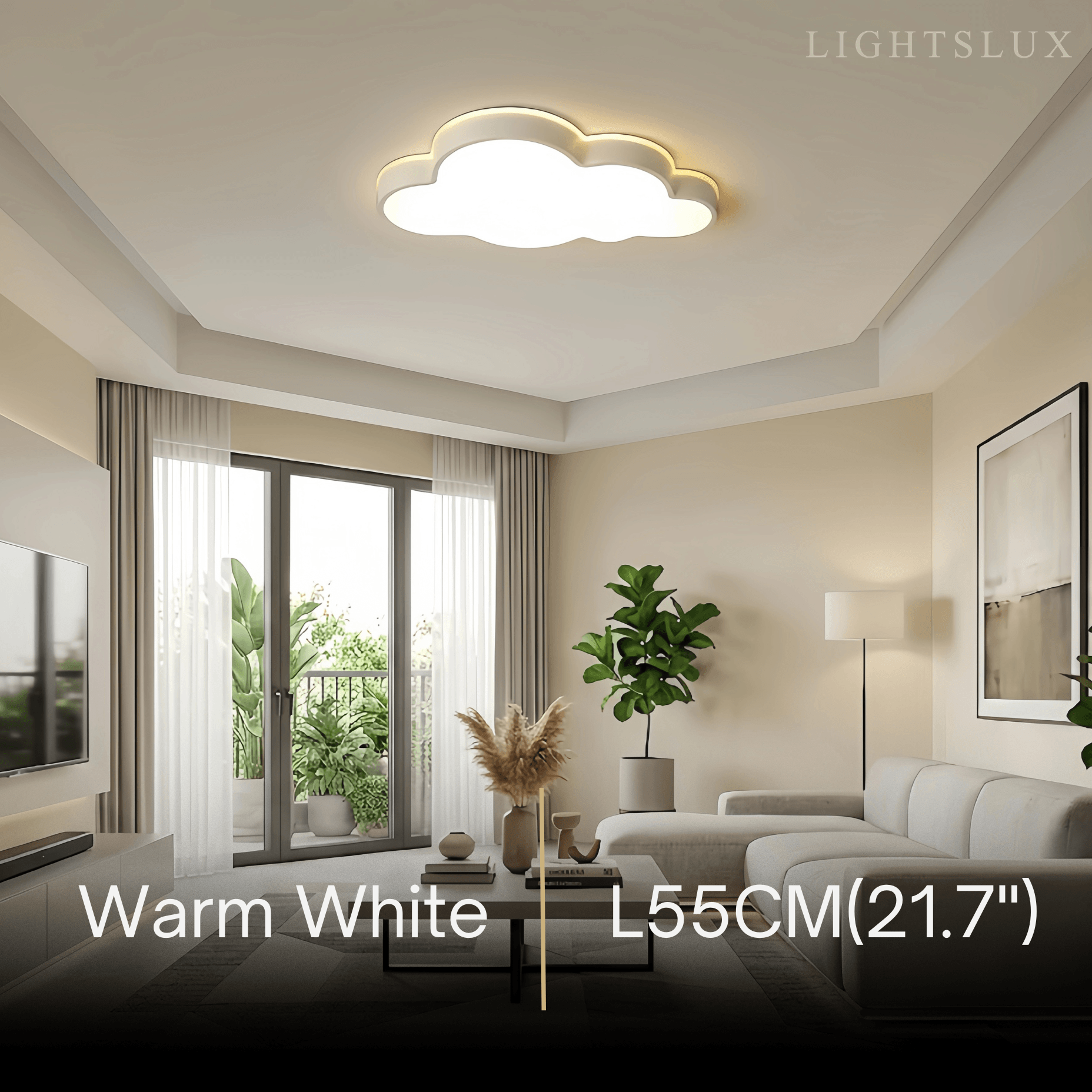 Modern White Flush Mount Ceiling Light