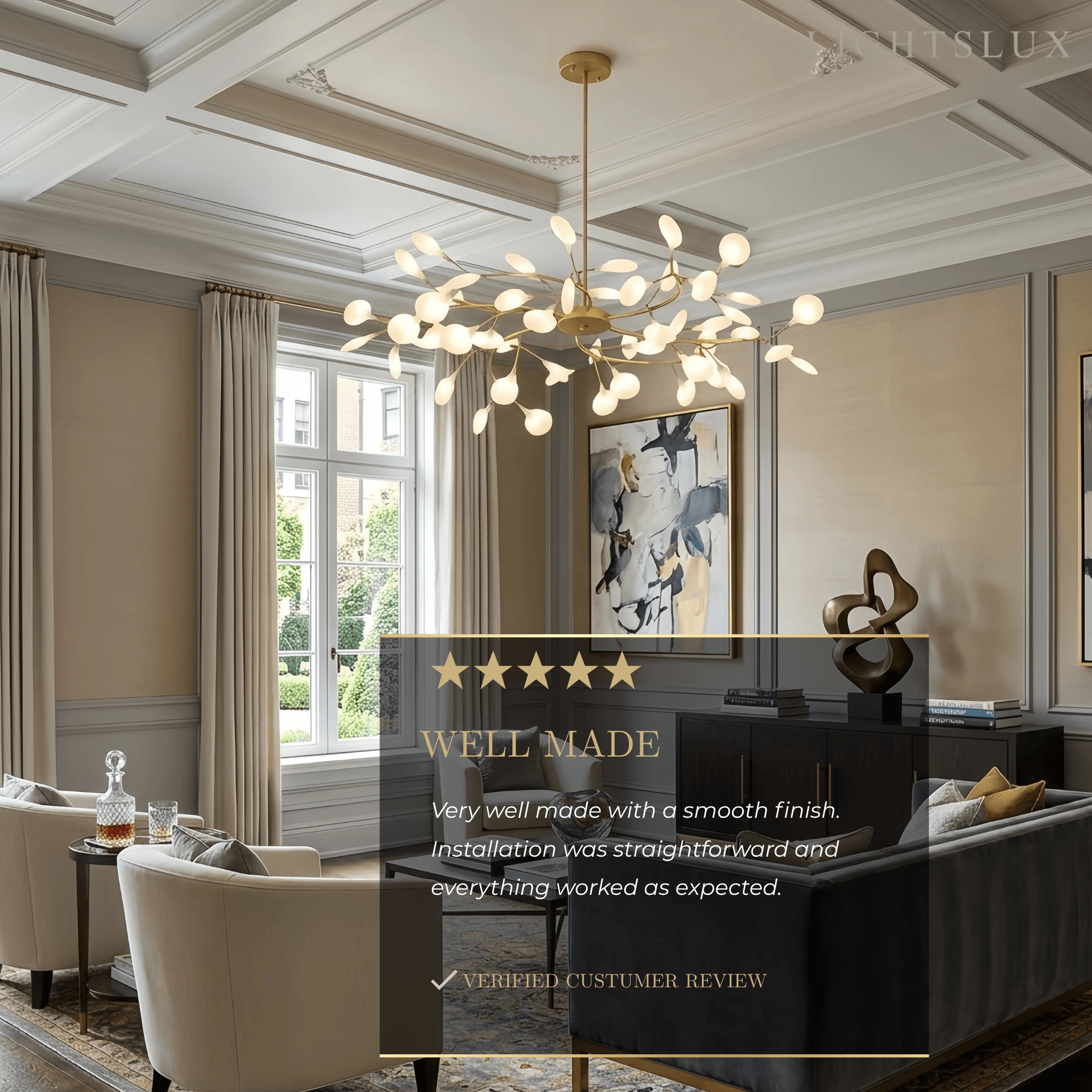 Excelis Art Deco Chandelier