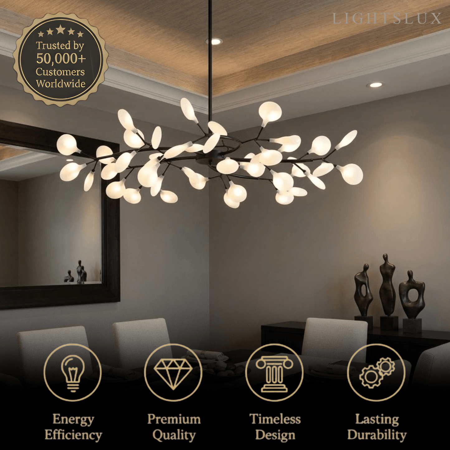 Excelis Art Deco Chandelier