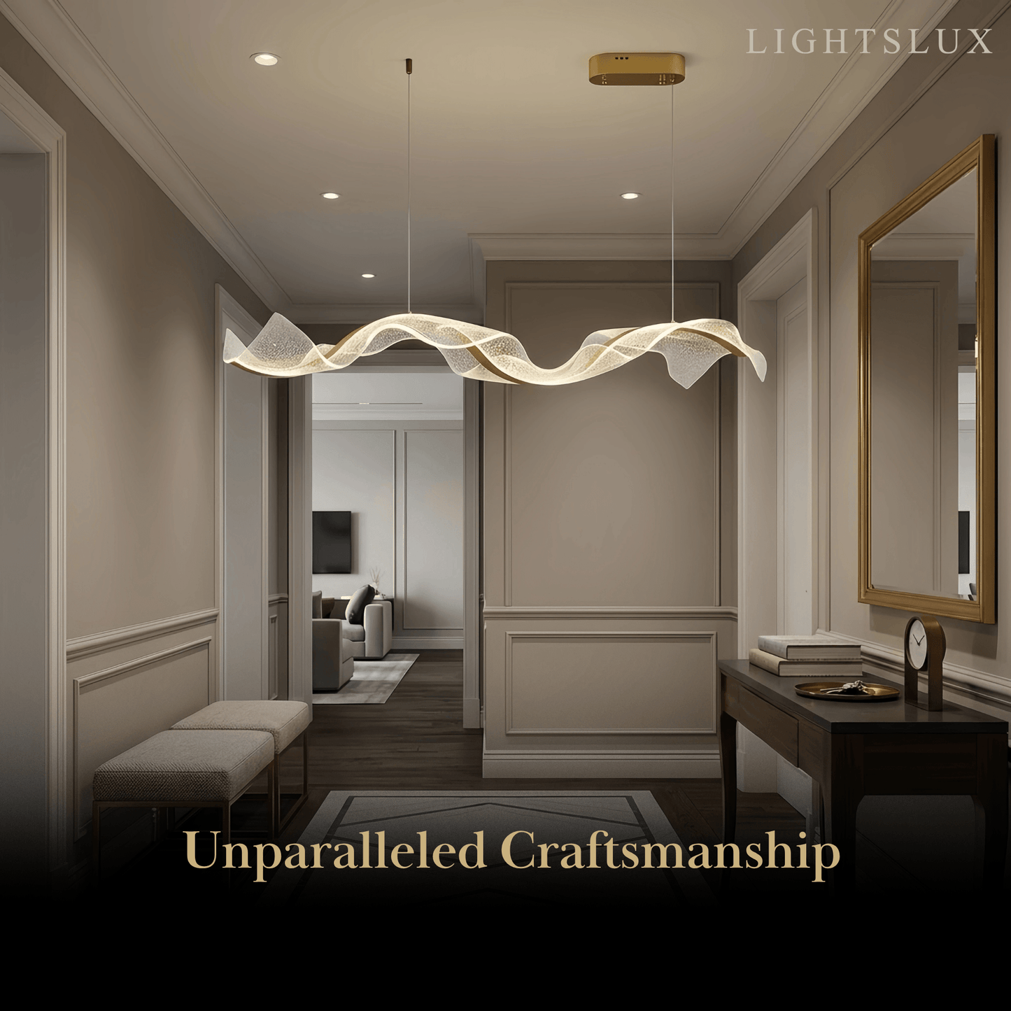 Excelis Modern Metal & Acrylic Pendant Light