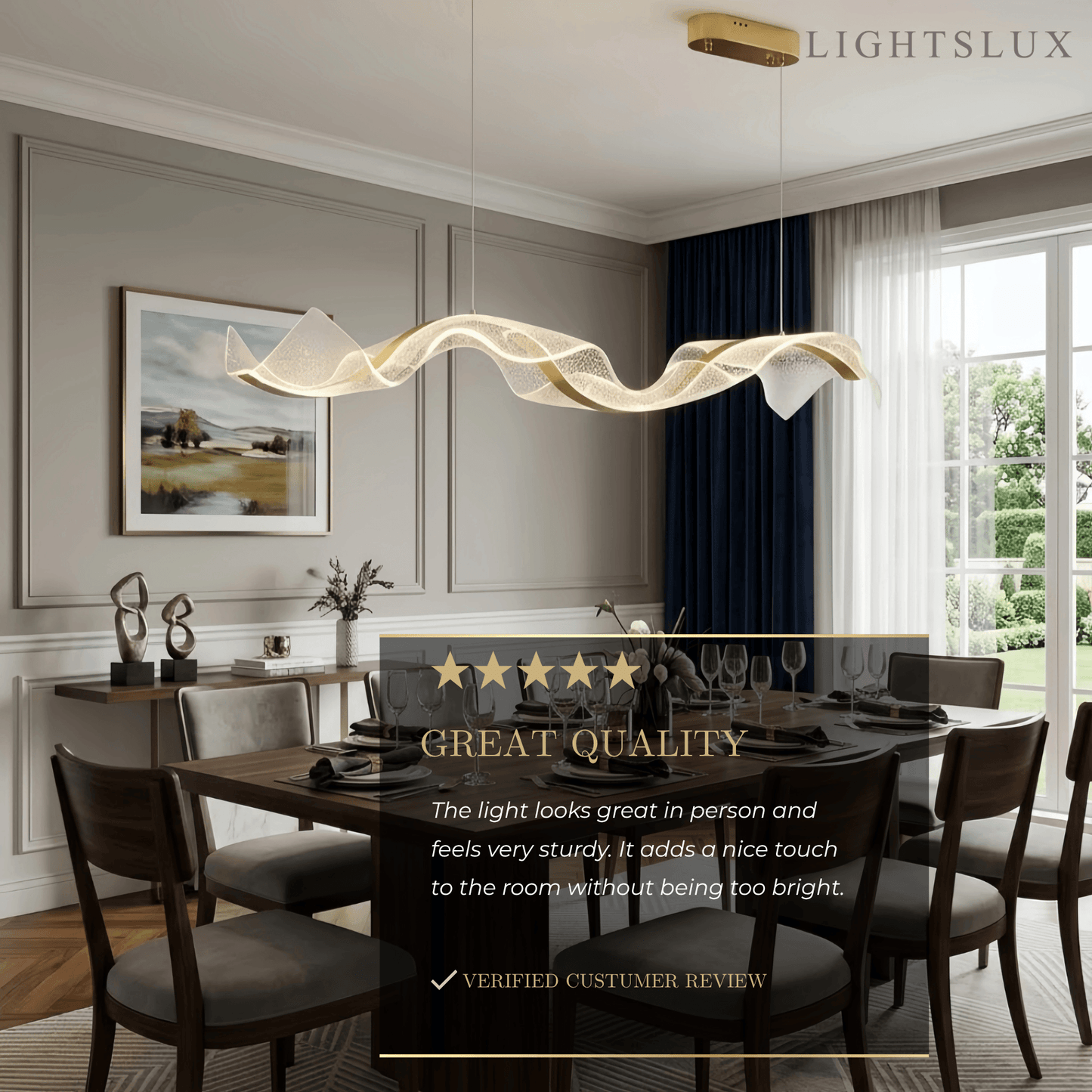 Excelis Modern Metal & Acrylic Pendant Light