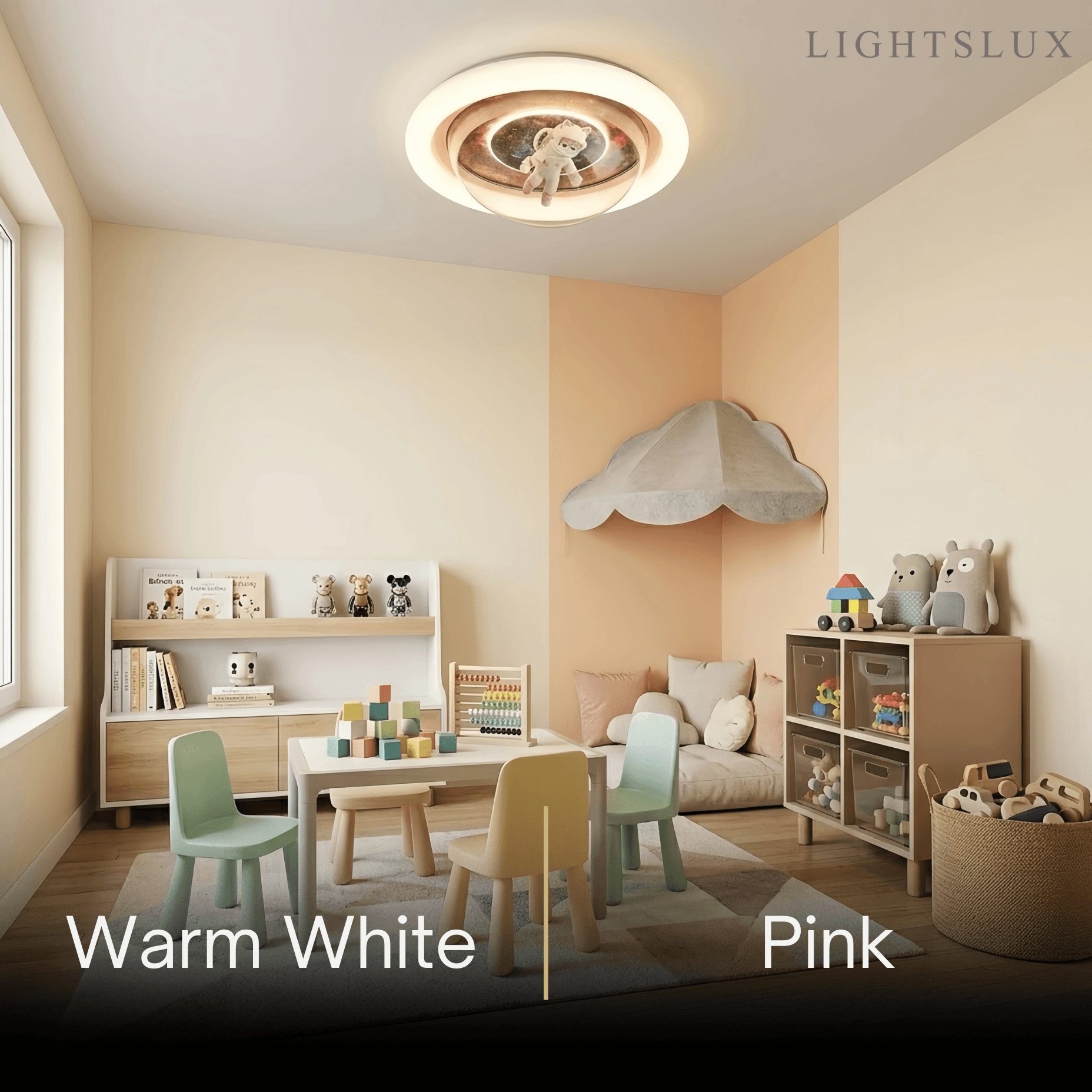 Vivara Modern Metal/Acrylic Ceiling Light - Blue