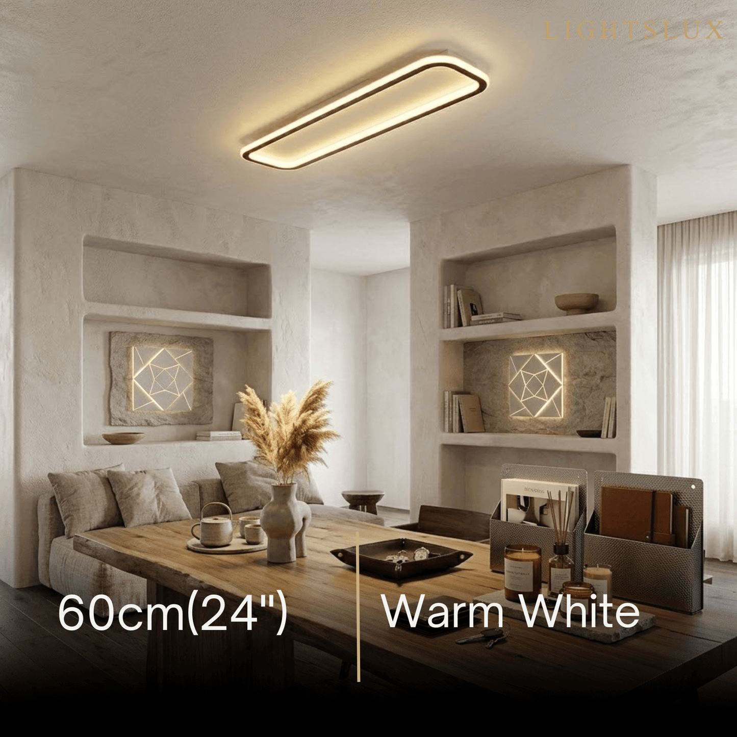 Arcato  Modern LED Ceiling Light – Metal/Silica Gel Fixture for Living Room