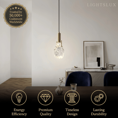 Excelis Modern Brass Pendant Light 
