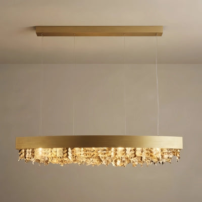 Excelis Royal Crystal Pendant Light - 4-Color Dining Room/Kitchen Island