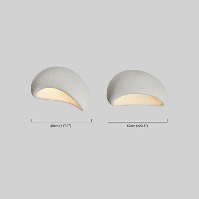  Ceiling Light — White/Gray Resin Bread for Bedroom