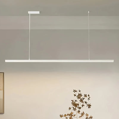 Arcato Modern LED Pendant Light – White/Black Metal/Glass for Dining Room